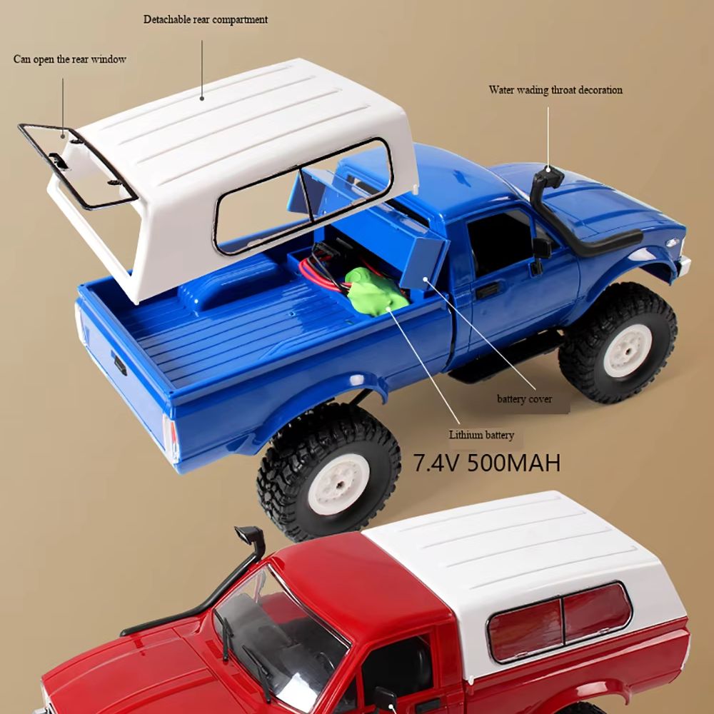 Mobil RC C24 1/16 WPL 2.4G Ken - Rc Hobby Tech Bali ulasan dan harga