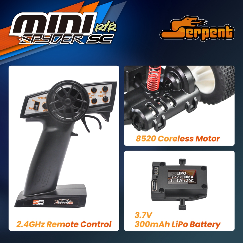 Mobil RC Mini Serpent 1/24 den - Rc Hobby World ulasan dan harga